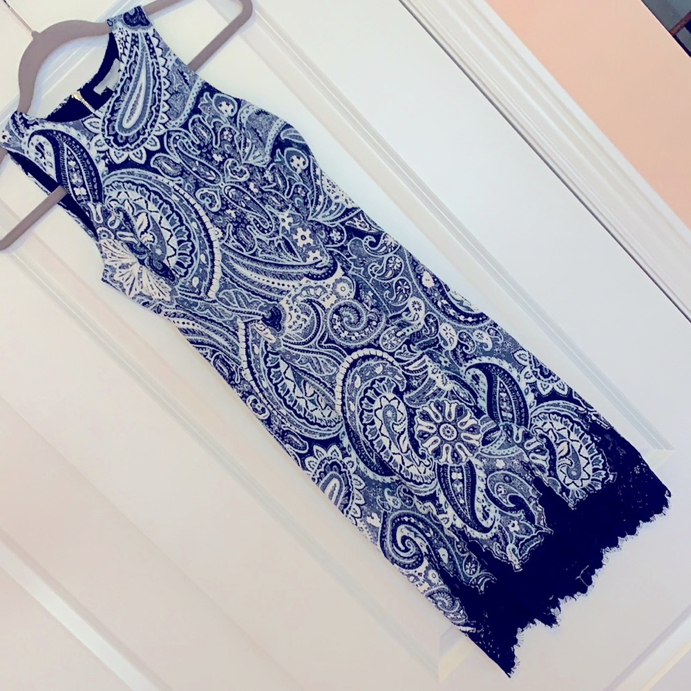 H&M Sleeveless Dress w/ lace trim